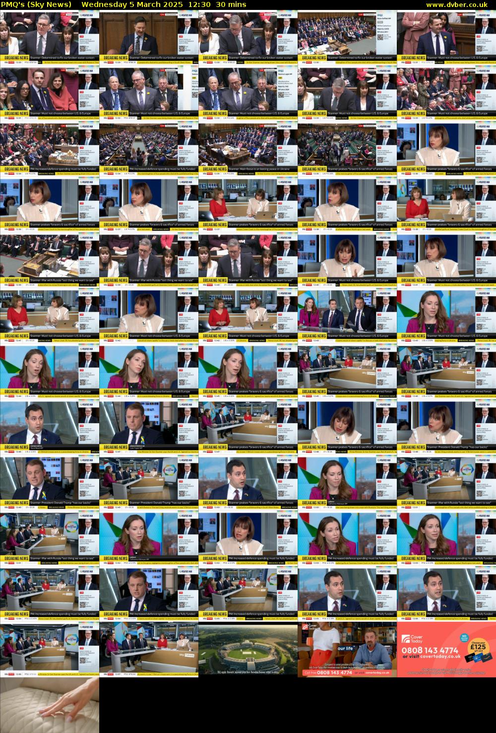 PMQ's (Sky News) Wednesday 5 March 2025 12:30 - 13:00