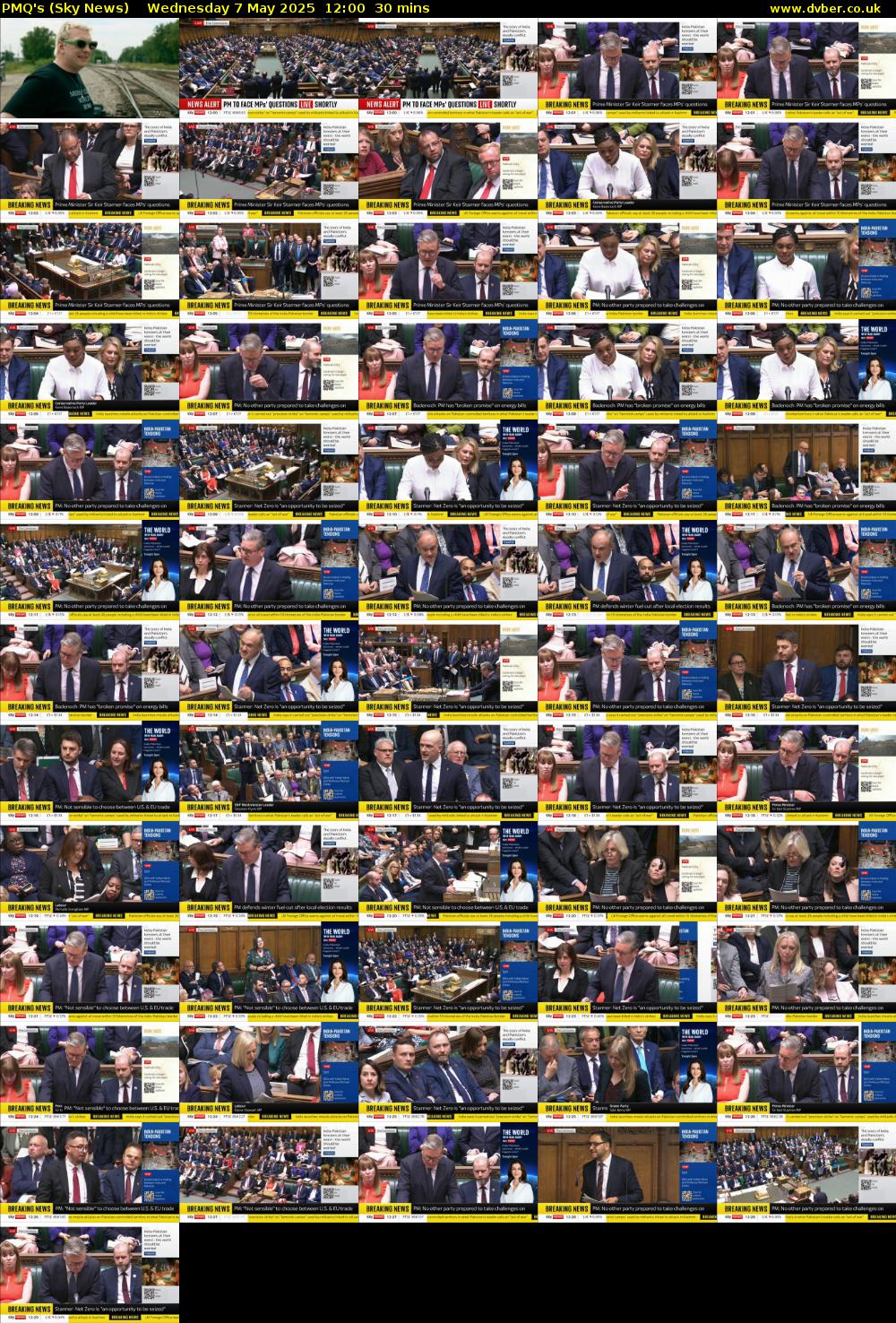 PMQ's (Sky News) Wednesday 7 May 2025 12:00 - 12:30