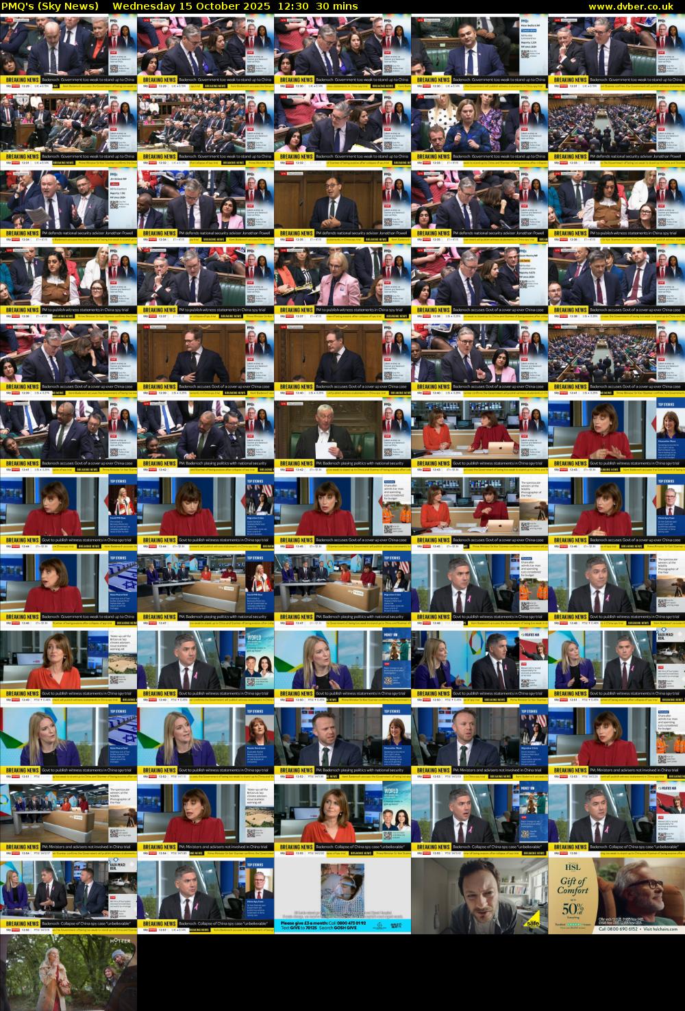 PMQ's (Sky News) Wednesday 15 October 2025 12:30 - 13:00