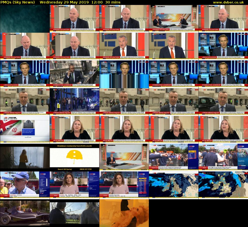 PMQs (Sky News) Wednesday 29 May 2019 12:00 - 12:30
