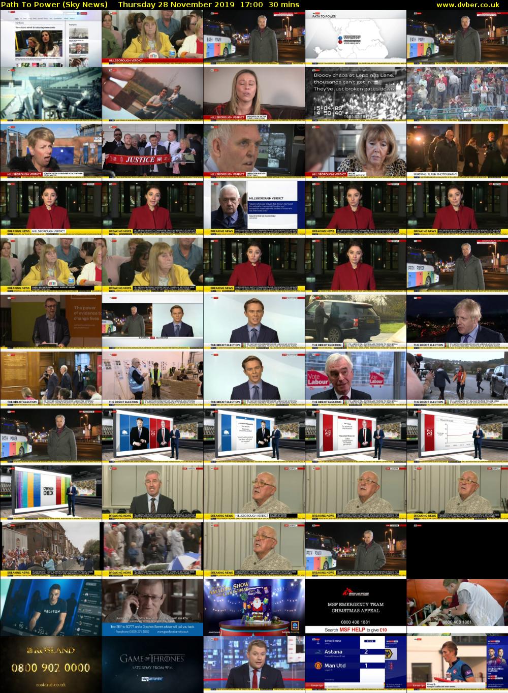 Path To Power (Sky News) Thursday 28 November 2019 17:00 - 17:30