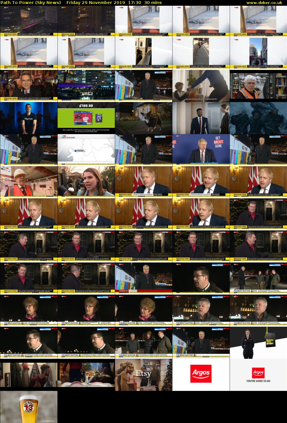 Path To Power (Sky News) Friday 29 November 2019 17:30 - 18:00