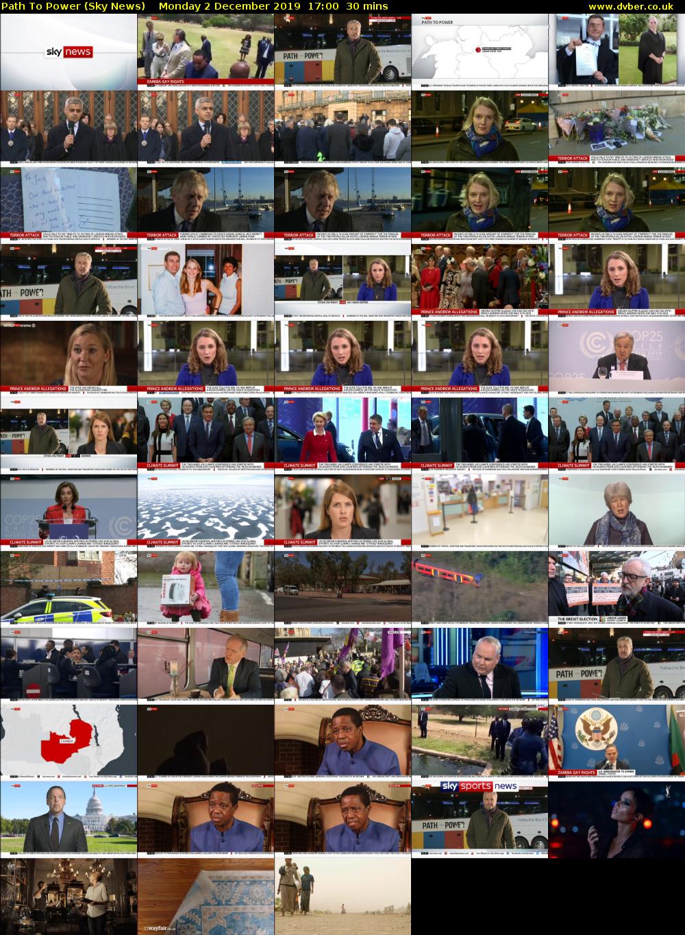 Path To Power (Sky News) Monday 2 December 2019 17:00 - 17:30
