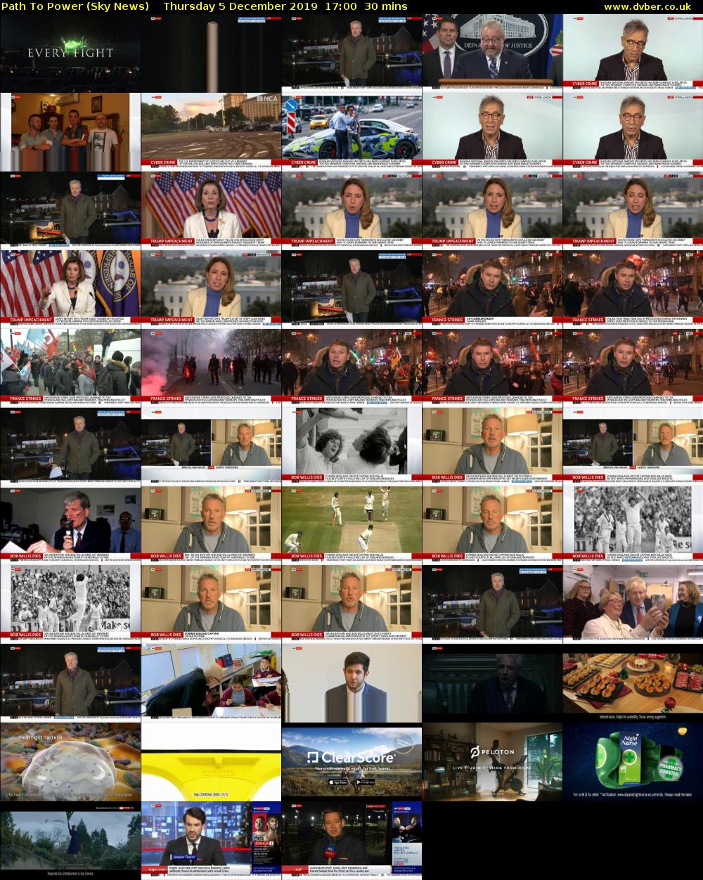 Path To Power (Sky News) Thursday 5 December 2019 17:00 - 17:30