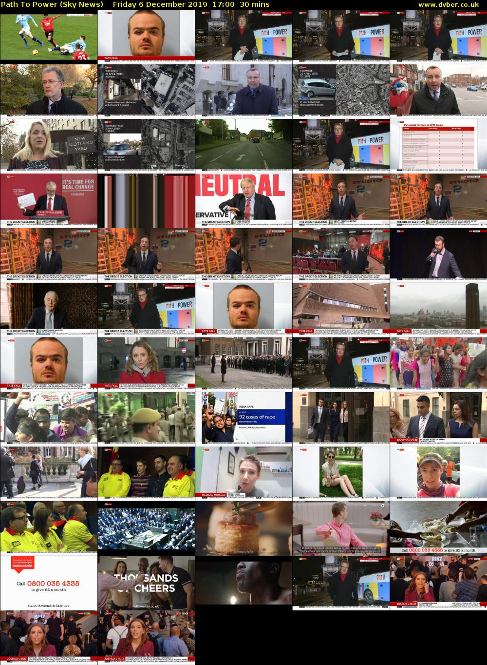 Path To Power (Sky News) Friday 6 December 2019 17:00 - 17:30