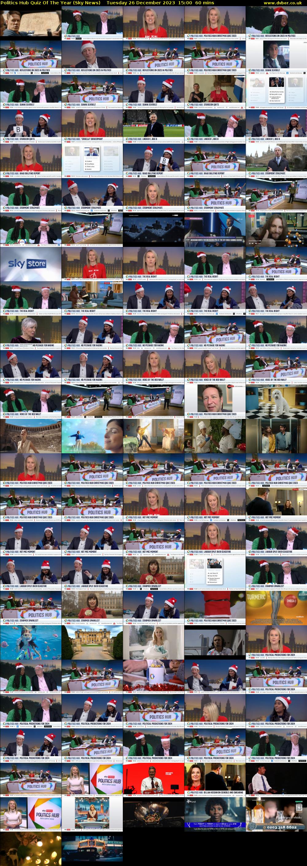 Politics Hub Quiz Of The Year (Sky News) Tuesday 26 December 2023 15:00 - 16:00