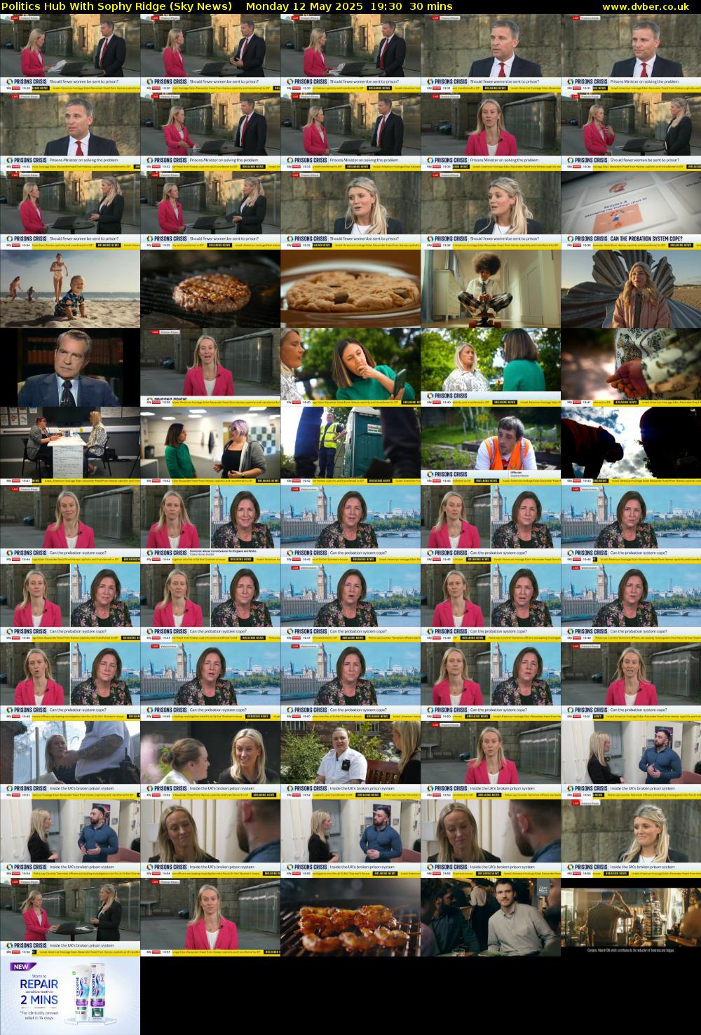 Politics Hub With Sophy Ridge (Sky News) Monday 12 May 2025 19:30 - 20:00