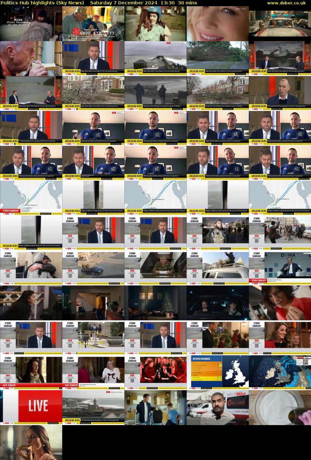 Politics Hub highlights (Sky News) Saturday 7 December 2024 13:30 - 14:00