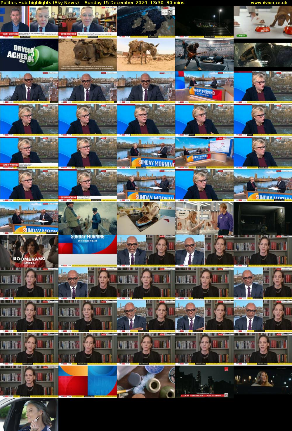 Politics Hub highlights (Sky News) Sunday 15 December 2024 13:30 - 14:00