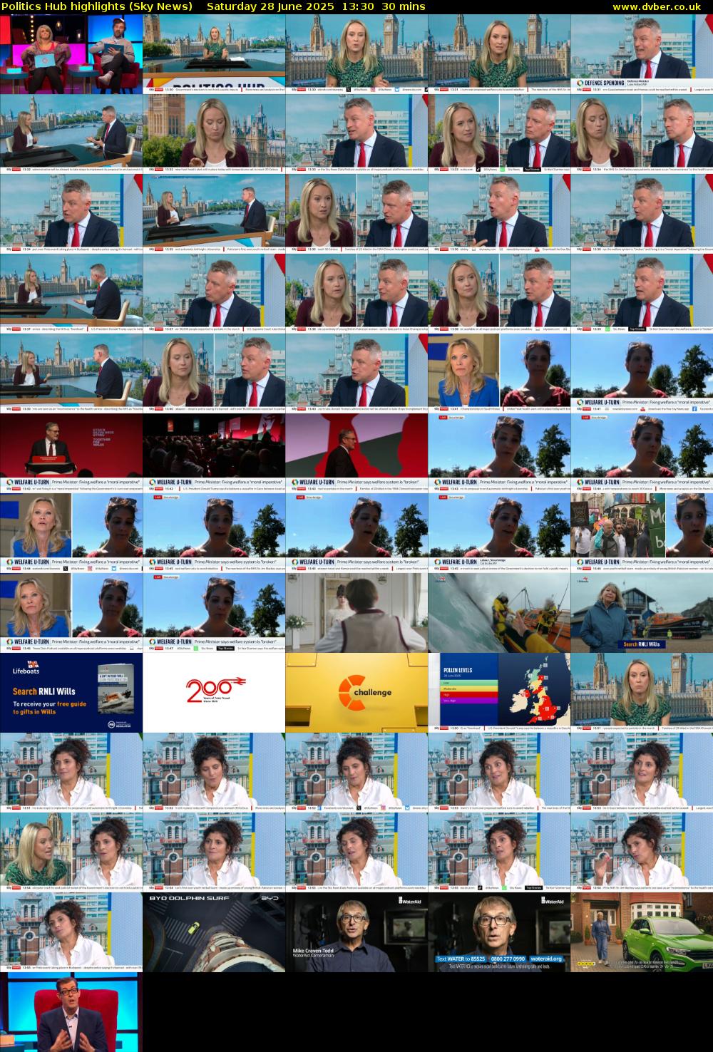 Politics Hub highlights (Sky News) Saturday 28 June 2025 13:30 - 14:00
