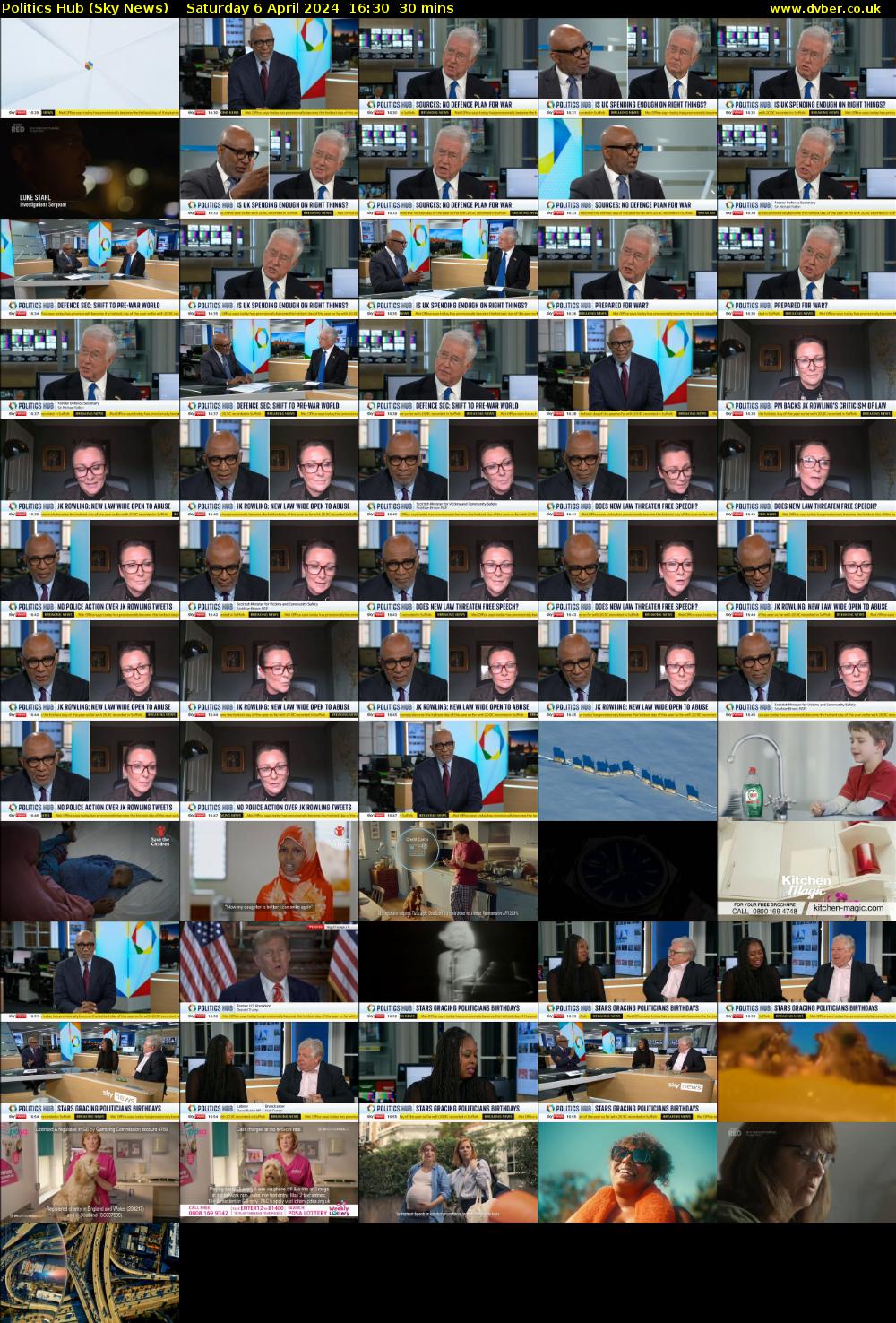 Politics Hub (Sky News) Saturday 6 April 2024 16:30 - 17:00