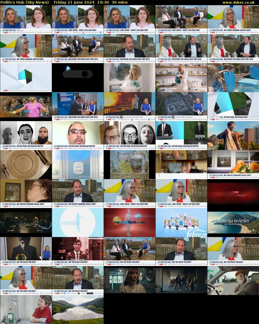 Politics Hub (Sky News) Friday 21 June 2024 19:30 - 20:00