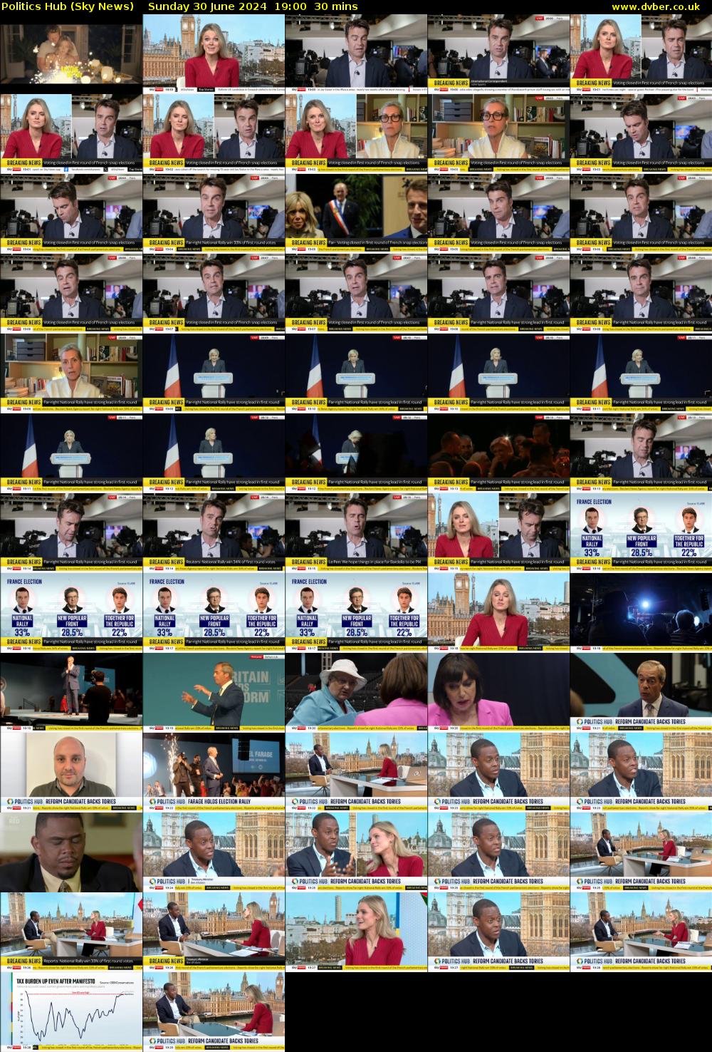 Politics Hub (Sky News) Sunday 30 June 2024 19:00 - 19:30