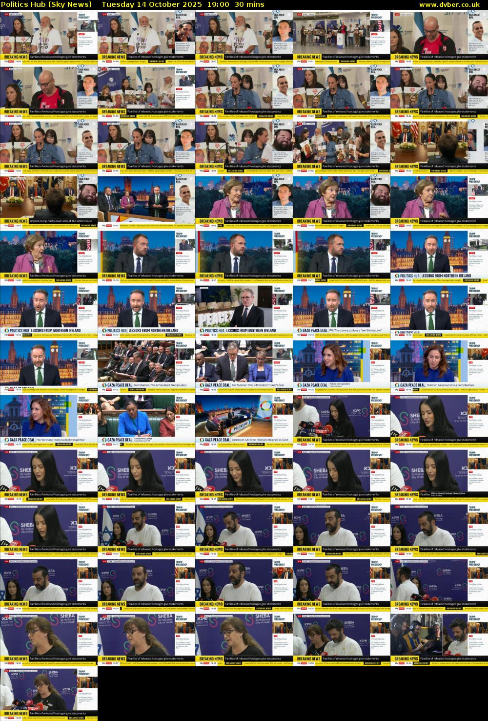Politics Hub (Sky News) Tuesday 14 October 2025 19:00 - 19:30