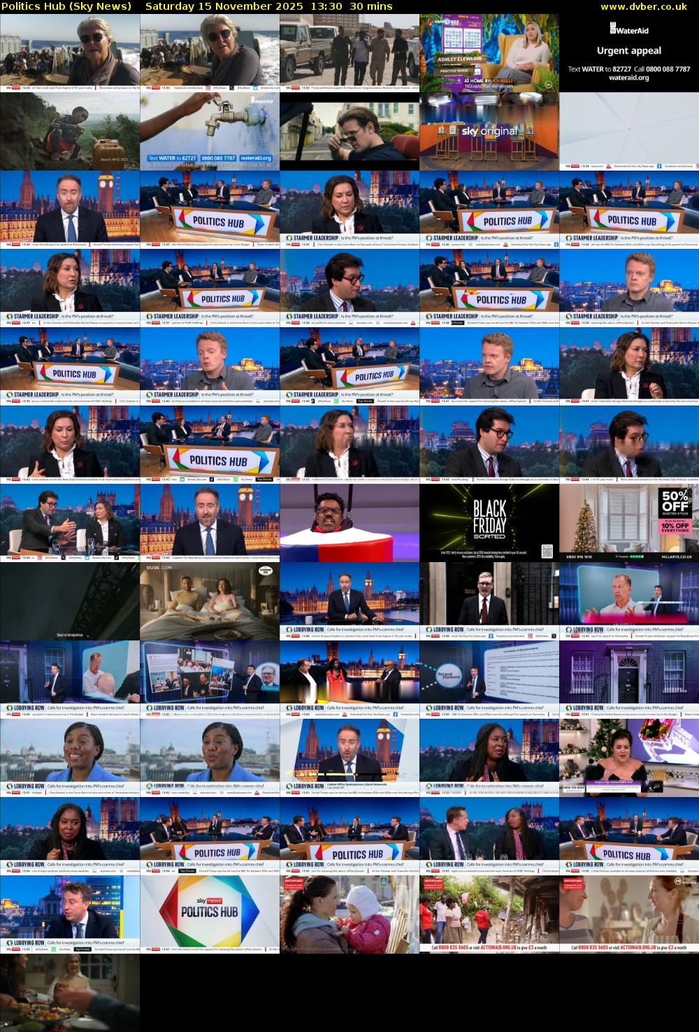 Politics Hub (Sky News) Saturday 15 November 2025 13:30 - 14:00