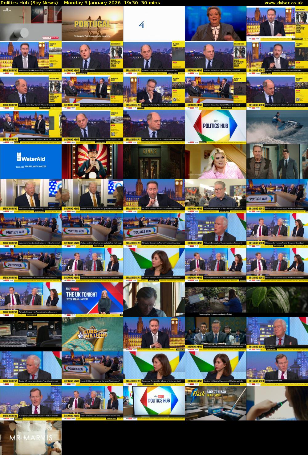 Politics Hub (Sky News) Monday 5 January 2026 19:30 - 20:00