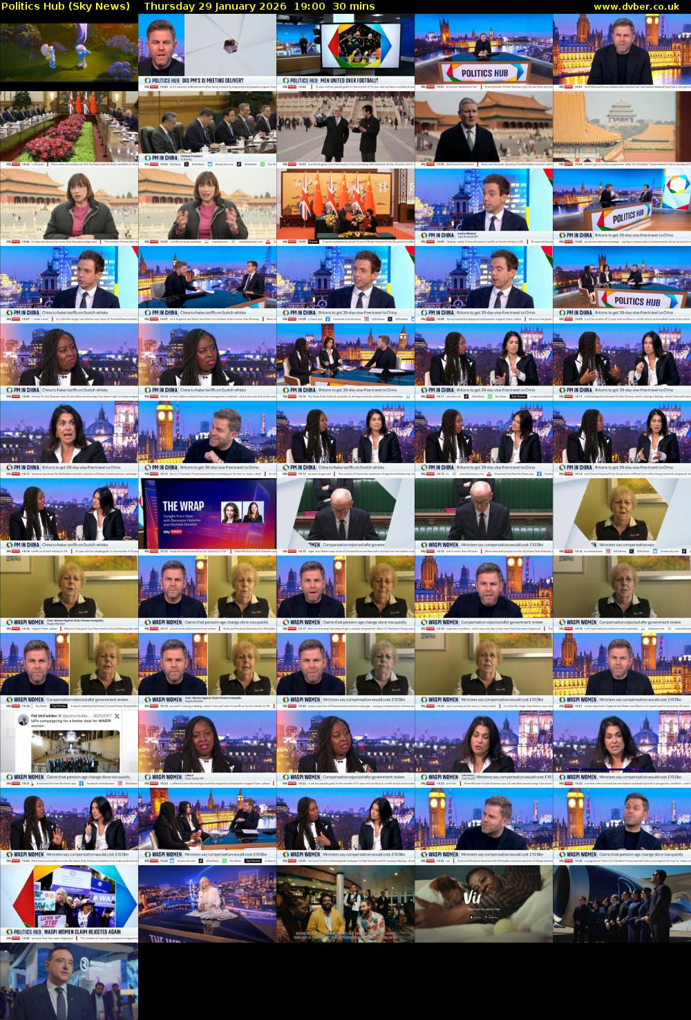 Politics Hub (Sky News) Thursday 29 January 2026 19:00 - 19:30