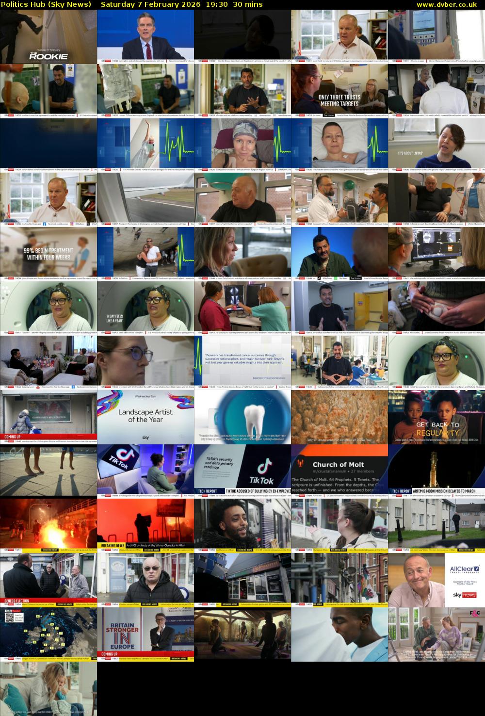 Politics Hub (Sky News) Saturday 7 February 2026 19:30 - 20:00