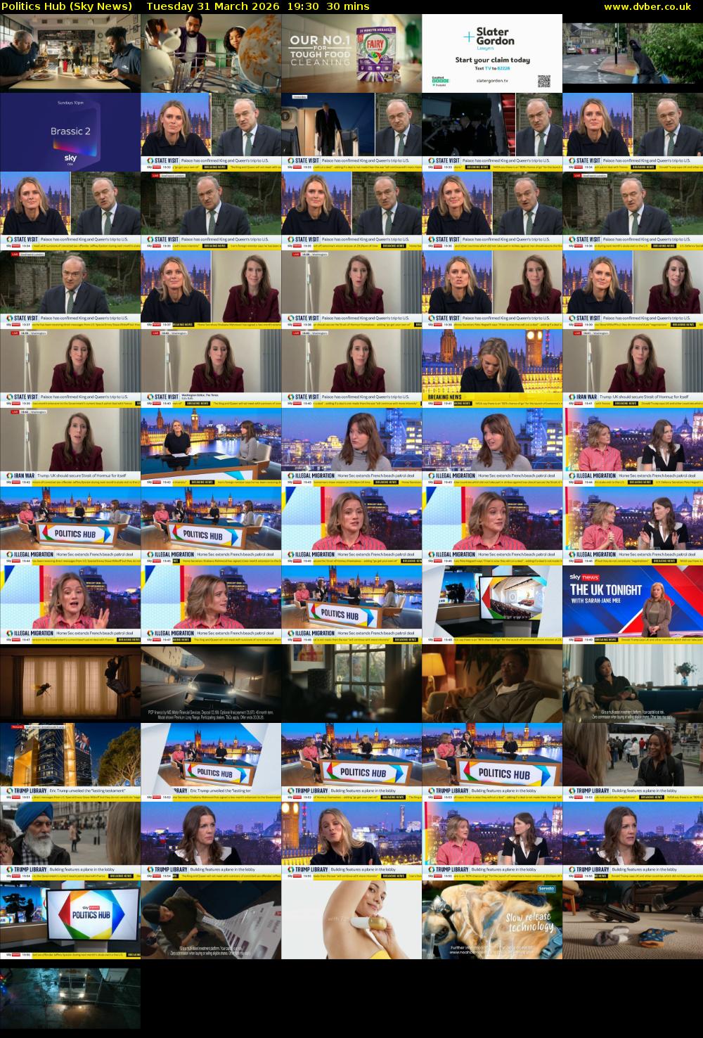 Politics Hub (Sky News) Tuesday 31 March 2026 19:30 - 20:00