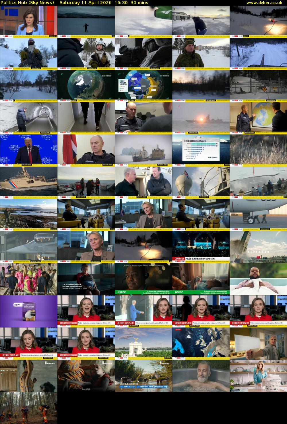 Politics Hub (Sky News) Saturday 11 April 2026 16:30 - 17:00