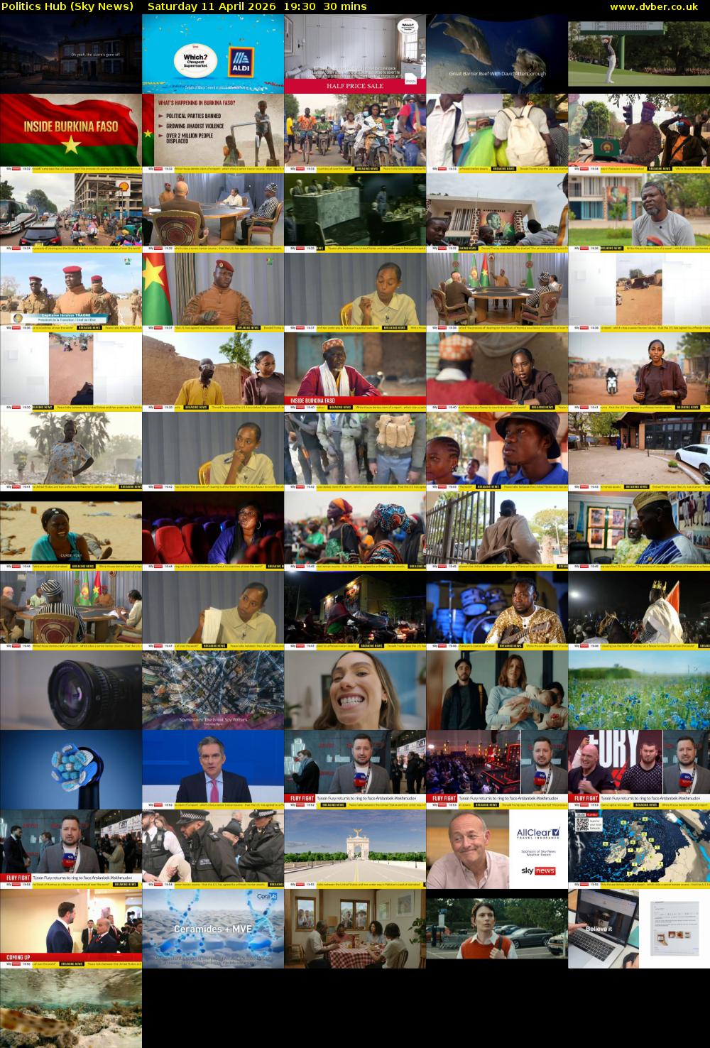 Politics Hub (Sky News) Saturday 11 April 2026 19:30 - 20:00