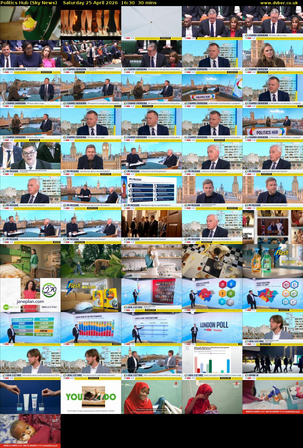 Politics Hub (Sky News) Saturday 25 April 2026 16:30 - 17:00