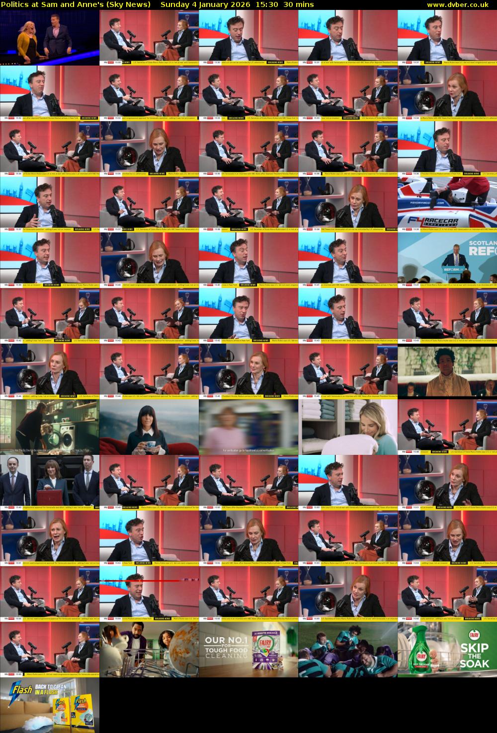 Politics at Sam and Anne's (Sky News) Sunday 4 January 2026 15:30 - 16:00