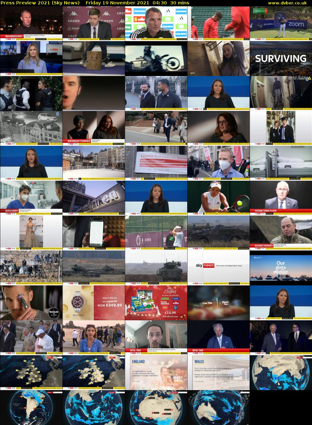 Press Preview 2021 (Sky News) Friday 19 November 2021 04:30 - 05:00