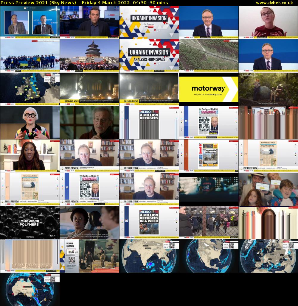 Press Preview 2021 (Sky News) Friday 4 March 2022 04:30 - 05:00