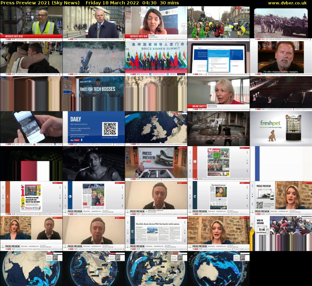 Press Preview 2021 (Sky News) Friday 18 March 2022 04:30 - 05:00