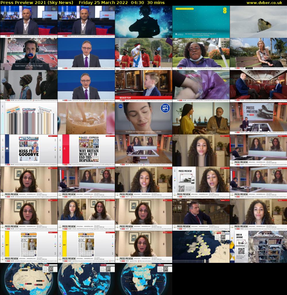 Press Preview 2021 (Sky News) Friday 25 March 2022 04:30 - 05:00