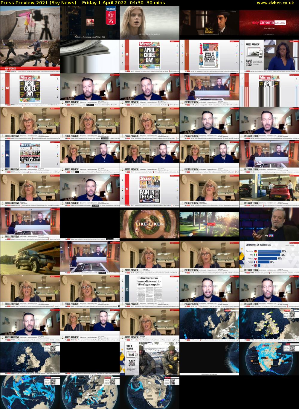 Press Preview 2021 (Sky News) Friday 1 April 2022 04:30 - 05:00