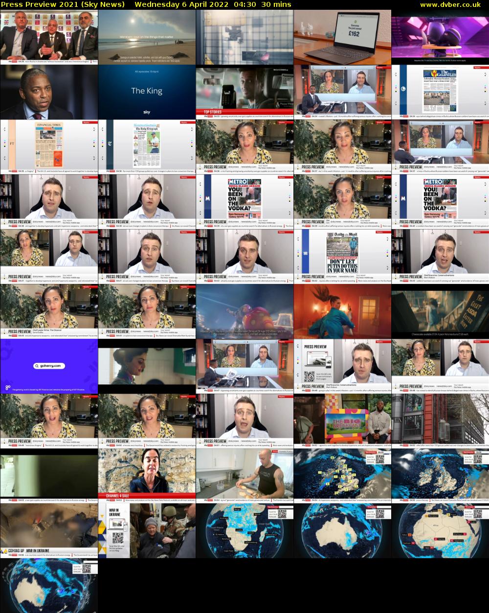 Press Preview 2021 (Sky News) Wednesday 6 April 2022 04:30 - 05:00