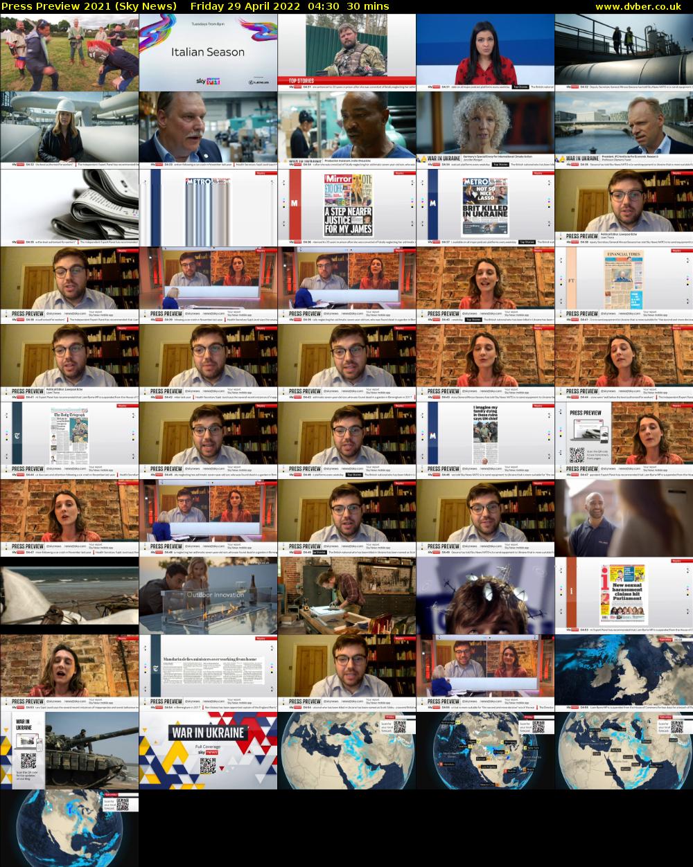 Press Preview 2021 (Sky News) Friday 29 April 2022 04:30 - 05:00