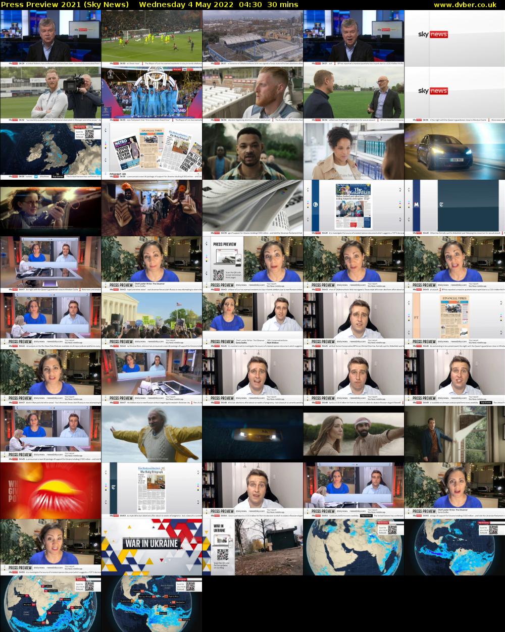 Press Preview 2021 (Sky News) Wednesday 4 May 2022 04:30 - 05:00