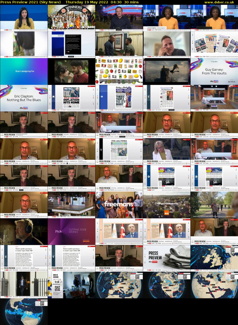 Press Preview 2021 (Sky News) Thursday 19 May 2022 04:30 - 05:00