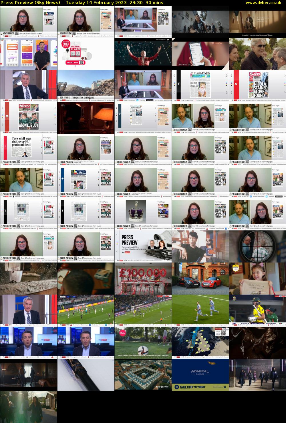 Press Preview (Sky News) Tuesday 14 February 2023 23:30 - 00:00