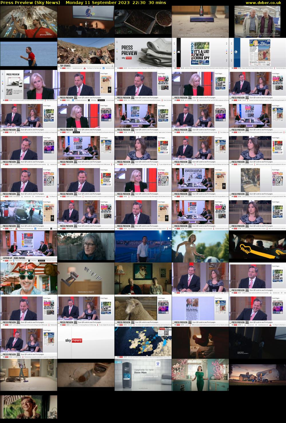 Press Preview (Sky News) Monday 11 September 2023 22:30 - 23:00