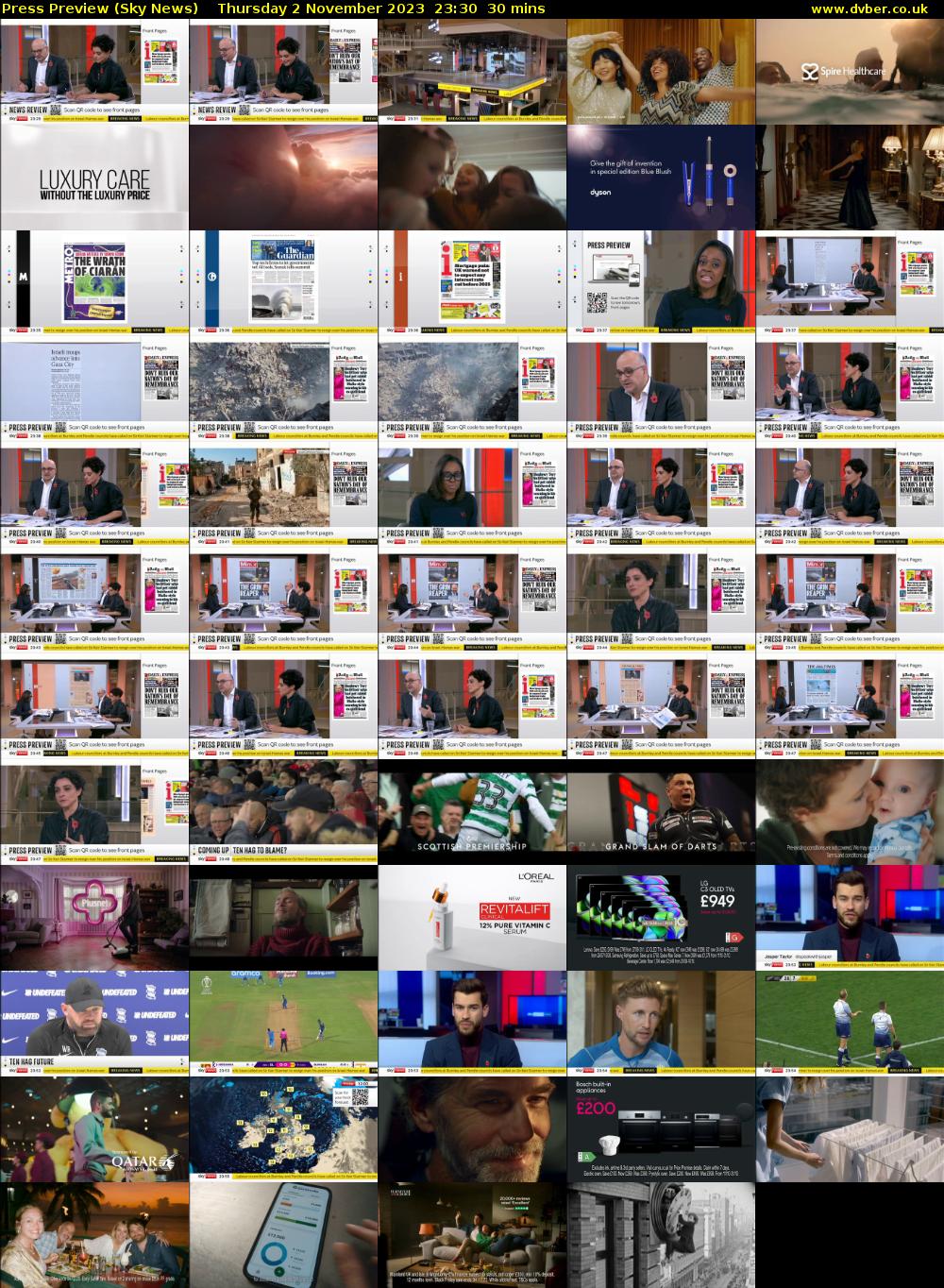 Press Preview (Sky News) Thursday 2 November 2023 23:30 - 00:00