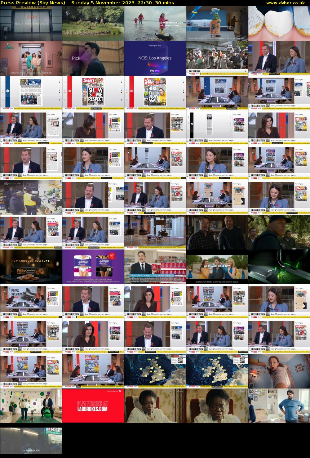 Press Preview (Sky News) Sunday 5 November 2023 22:30 - 23:00