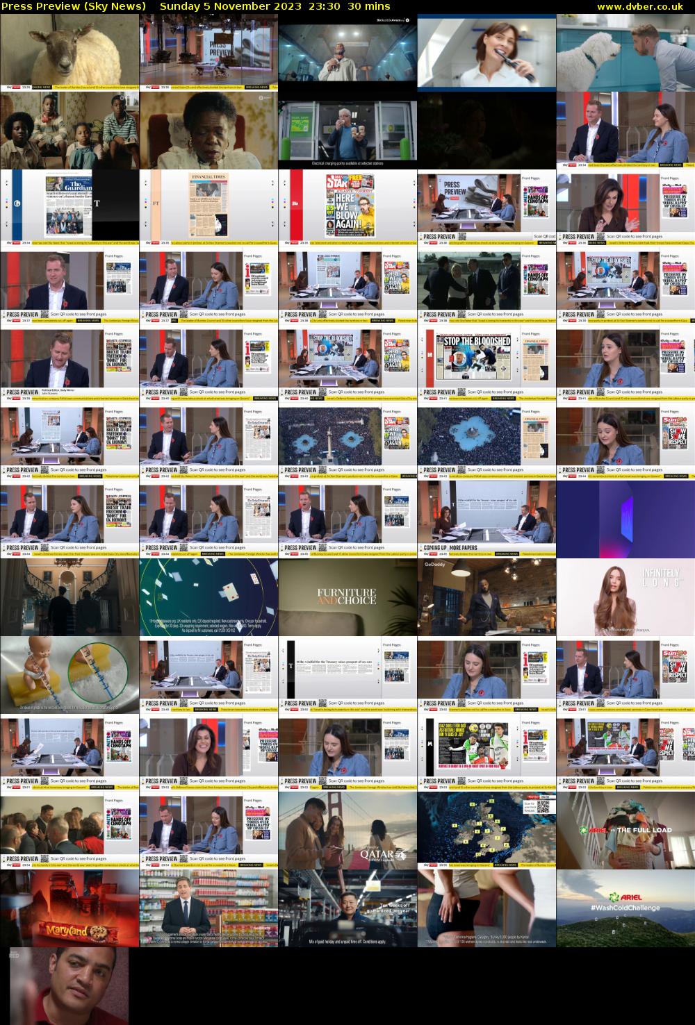 Press Preview (Sky News) Sunday 5 November 2023 23:30 - 00:00