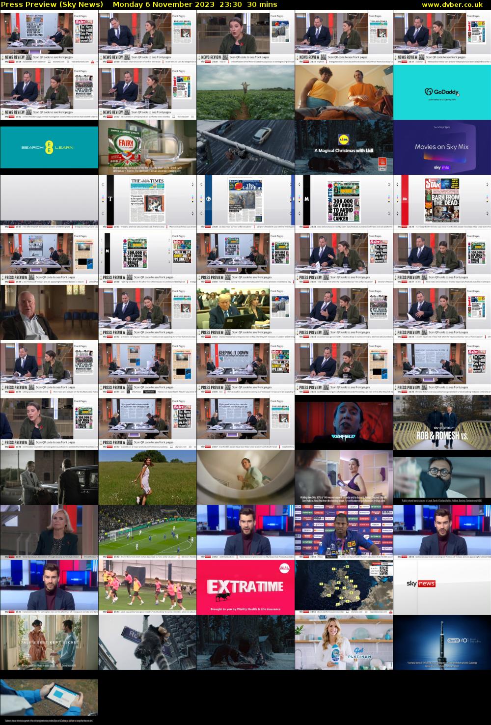 Press Preview (Sky News) Monday 6 November 2023 23:30 - 00:00