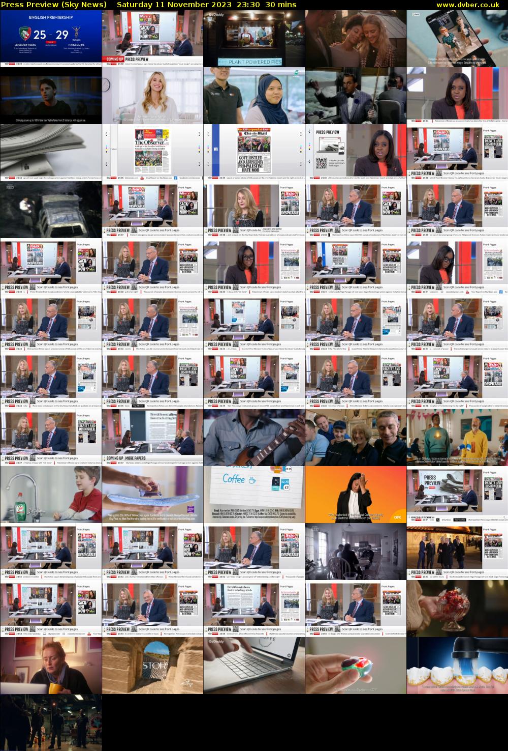 Press Preview (Sky News) Saturday 11 November 2023 23:30 - 00:00