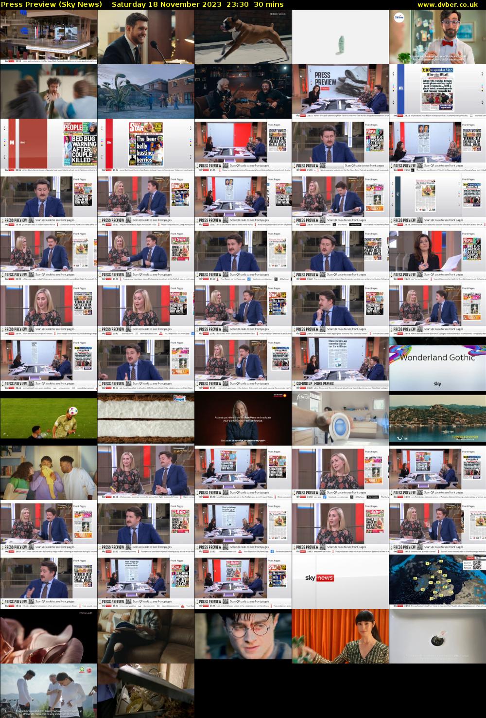 Press Preview (Sky News) Saturday 18 November 2023 23:30 - 00:00