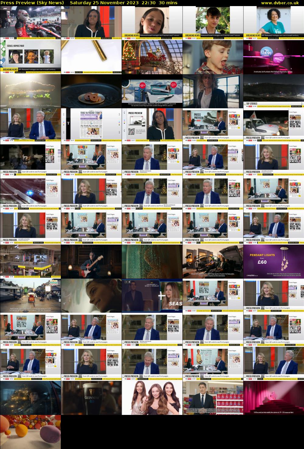 Press Preview (Sky News) Saturday 25 November 2023 22:30 - 23:00