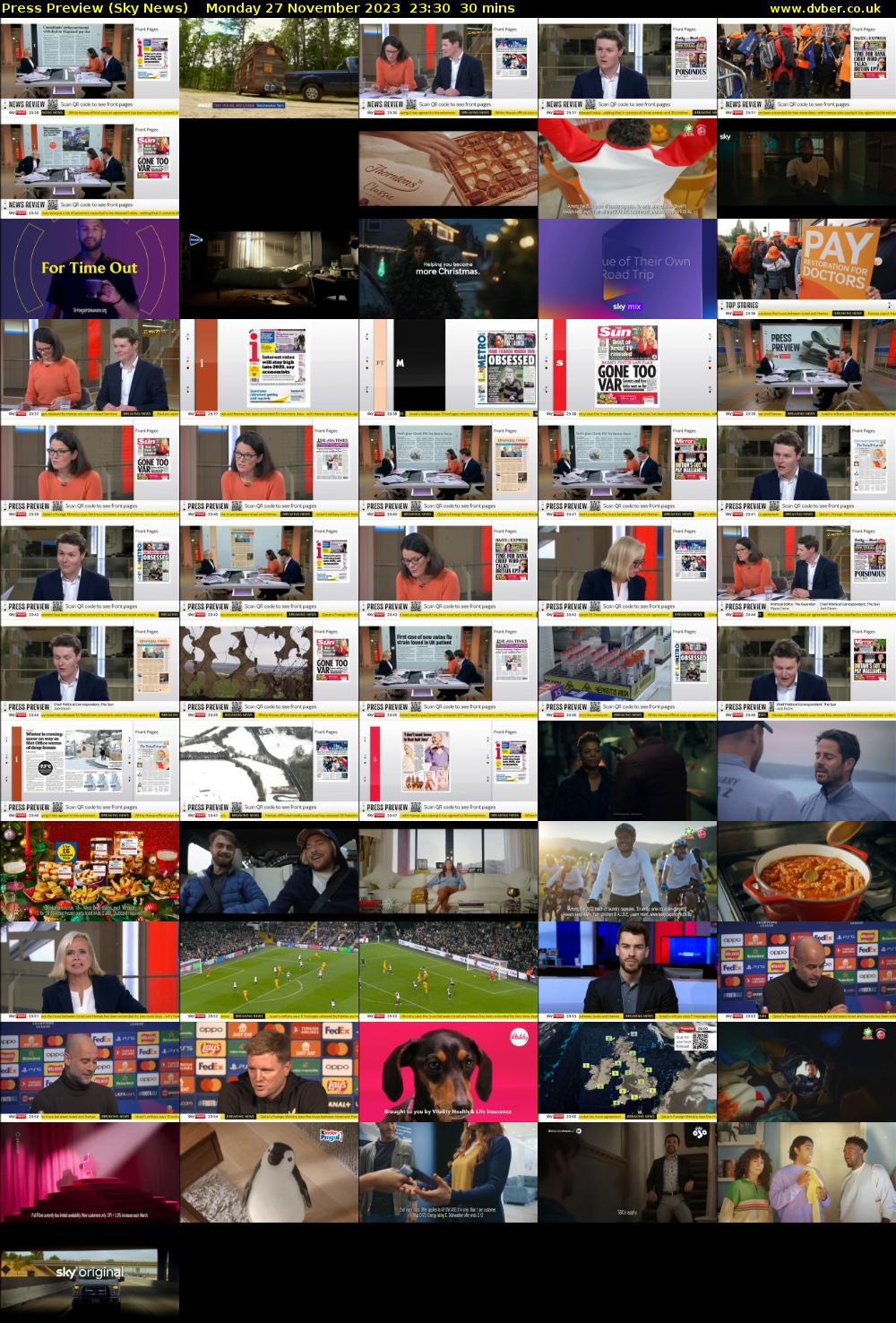 Press Preview (Sky News) Monday 27 November 2023 23:30 - 00:00
