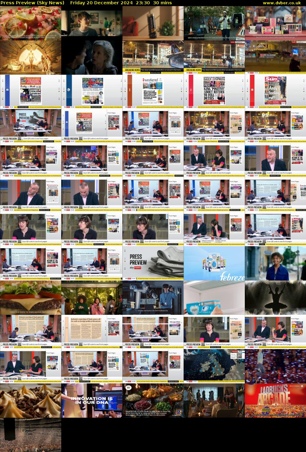 Press Preview (Sky News) Friday 20 December 2024 23:30 - 00:00