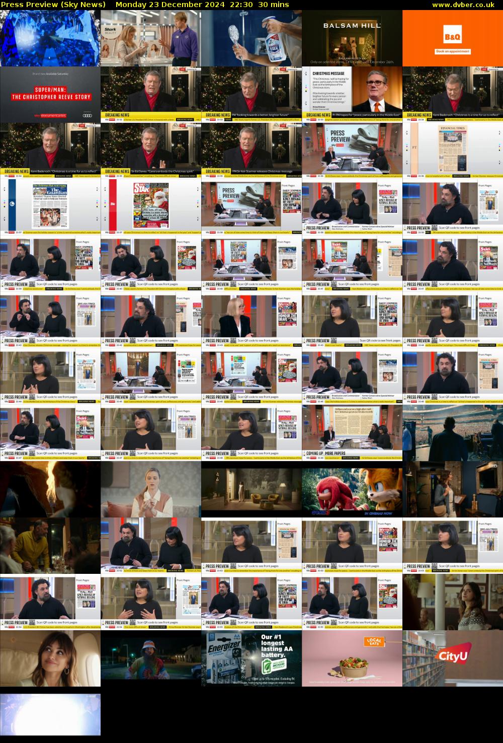 Press Preview (Sky News) Monday 23 December 2024 22:30 - 23:00