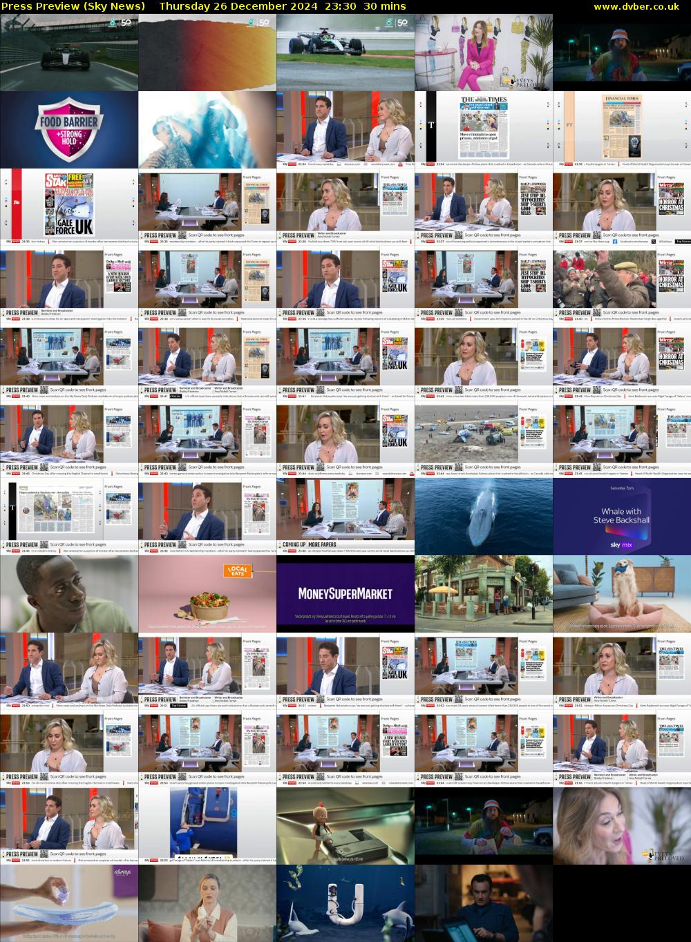 Press Preview (Sky News) Thursday 26 December 2024 23:30 - 00:00