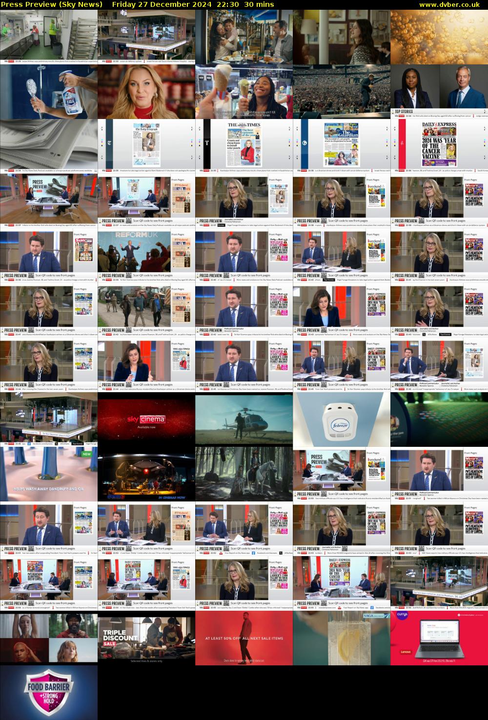 Press Preview (Sky News) Friday 27 December 2024 22:30 - 23:00